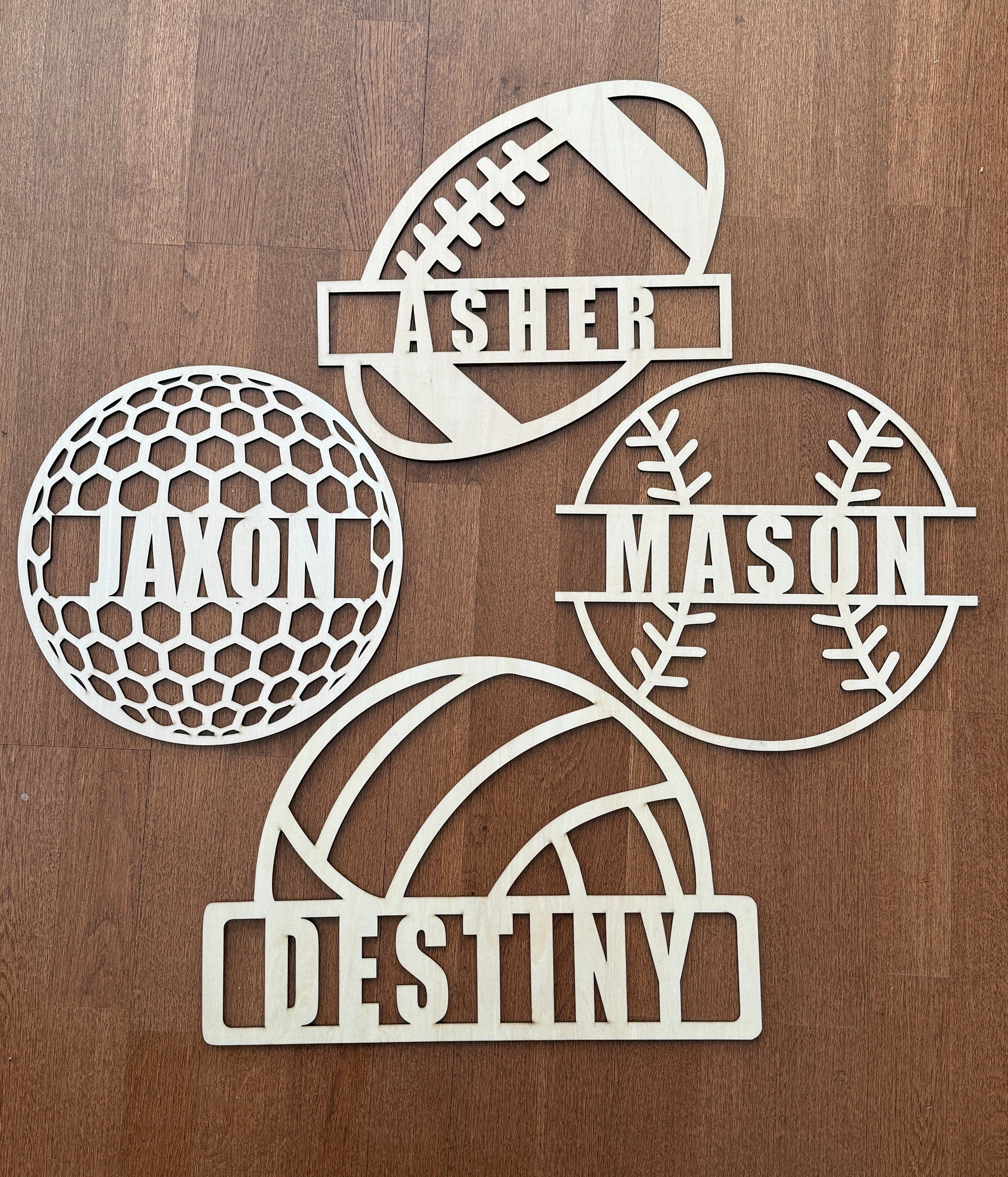 Personalized Athlete Name Sign